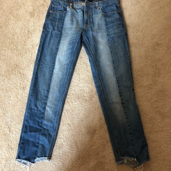 Express color block, rugged edged jeans! - Picture 2 of 2